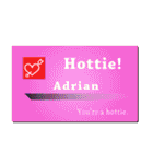 名刺風日常会話『Adrian』専用（個別スタンプ：18）