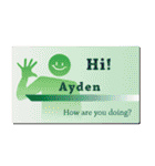 名刺風日常会話『Ayden』専用（個別スタンプ：4）