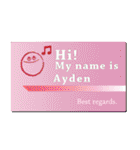 名刺風日常会話『Ayden』専用（個別スタンプ：20）