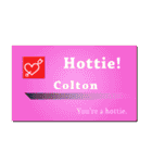 名刺風日常会話『Colton』専用（個別スタンプ：18）