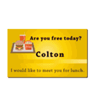 名刺風日常会話『Colton』専用（個別スタンプ：35）