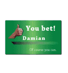 名刺風日常会話『Damian』専用（個別スタンプ：17）