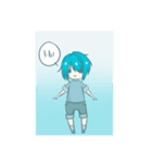 Blue hair boy 2（個別スタンプ：1）