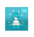 Blue hair boy 2（個別スタンプ：3）