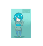 Blue hair boy 2（個別スタンプ：6）