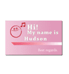 名刺風日常会話『Hudson』専用（個別スタンプ：20）