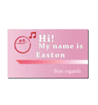 名刺風日常会話『Easton』専用（個別スタンプ：20）