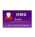 名刺風日常会話『Levi』専用（個別スタンプ：10）