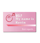 名刺風日常会話『Kevin』専用（個別スタンプ：20）