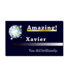 名刺風日常会話『Xavier』専用（個別スタンプ：13）