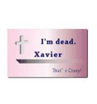 名刺風日常会話『Xavier』専用（個別スタンプ：19）