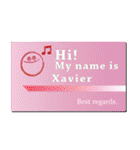 名刺風日常会話『Xavier』専用（個別スタンプ：20）