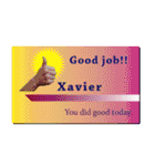 名刺風日常会話『Xavier』専用（個別スタンプ：21）