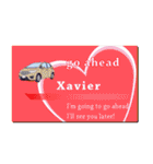 名刺風日常会話『Xavier』専用（個別スタンプ：28）