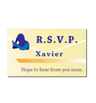 名刺風日常会話『Xavier』専用（個別スタンプ：30）