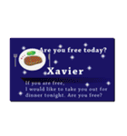 名刺風日常会話『Xavier』専用（個別スタンプ：36）