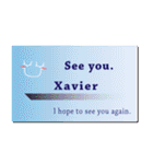 名刺風日常会話『Xavier』専用（個別スタンプ：40）