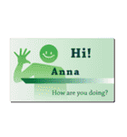 名刺風日常会話『Anna』専用（個別スタンプ：4）