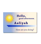 名刺風日常会話『Aaliyah』専用（個別スタンプ：2）