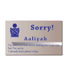 名刺風日常会話『Aaliyah』専用（個別スタンプ：8）