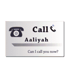 名刺風日常会話『Aaliyah』専用（個別スタンプ：33）