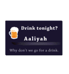 名刺風日常会話『Aaliyah』専用（個別スタンプ：37）