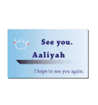 名刺風日常会話『Aaliyah』専用（個別スタンプ：40）