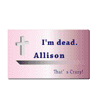 名刺風日常会話『Allison』専用（個別スタンプ：19）