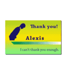 名刺風日常会話『Alexis』専用（個別スタンプ：5）