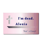 名刺風日常会話『Alexis』専用（個別スタンプ：19）