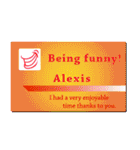 名刺風日常会話『Alexis』専用（個別スタンプ：23）