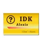 名刺風日常会話『Alexis』専用（個別スタンプ：26）