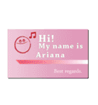 名刺風日常会話『Ariana』専用（個別スタンプ：20）