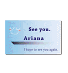 名刺風日常会話『Ariana』専用（個別スタンプ：40）