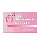 名刺風日常会話『Elizabeth』専用（個別スタンプ：20）