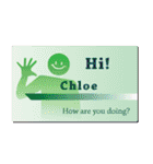 名刺風日常会話『Chloe』専用（個別スタンプ：4）