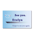 名刺風日常会話『Evelyn』専用（個別スタンプ：40）