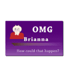名刺風日常会話『Brianna』専用（個別スタンプ：10）