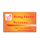 名刺風日常会話『Brianna』専用（個別スタンプ：23）
