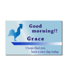 名刺風日常会話『Grace』専用（個別スタンプ：1）