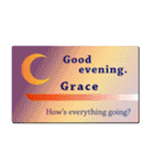 名刺風日常会話『Grace』専用（個別スタンプ：3）