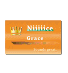 名刺風日常会話『Grace』専用（個別スタンプ：11）