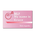 名刺風日常会話『Grace』専用（個別スタンプ：20）