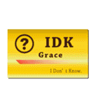 名刺風日常会話『Grace』専用（個別スタンプ：26）