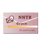 名刺風日常会話『Grace』専用（個別スタンプ：31）