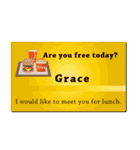 名刺風日常会話『Grace』専用（個別スタンプ：35）