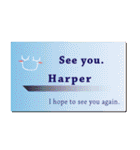 名刺風日常会話『Harper』専用（個別スタンプ：40）