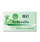 名刺風日常会話『Gabriella』専用（個別スタンプ：4）