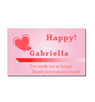 名刺風日常会話『Gabriella』専用（個別スタンプ：12）