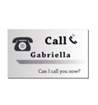 名刺風日常会話『Gabriella』専用（個別スタンプ：33）